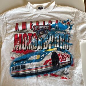 NASCAR White Cotton T-Shirt